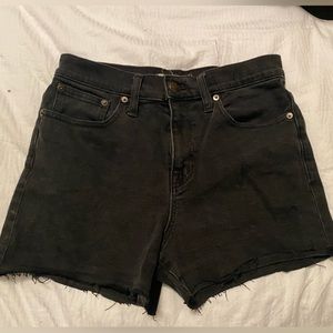 Madewell Black Denim Shorts